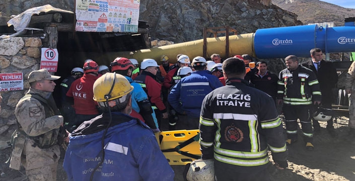 Elazığ’da maden ocağında göçük: 3 işçi kurtarıldı, 1 işçi göçük altında